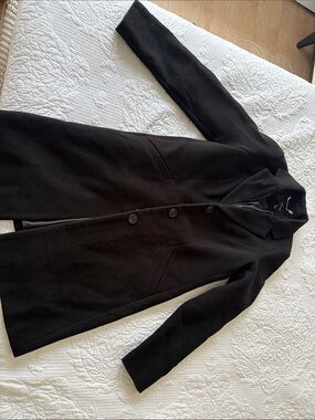 Vero Moda Black Single-Breasted Pea Coat